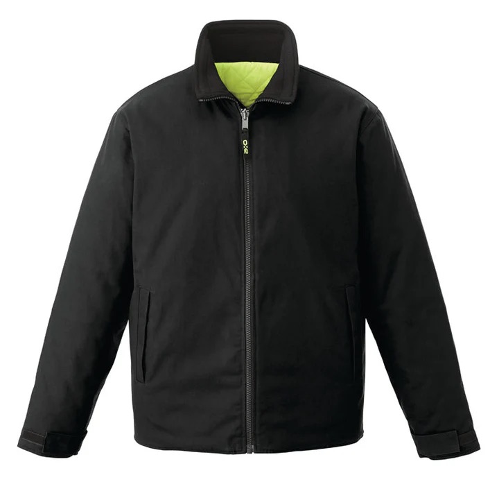 L01210 - Zircon - Cotton Canvas Reversible to Polyester Hi-Vis Insulated Jacket - Image 2