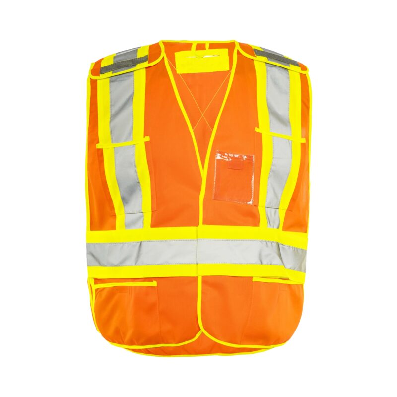 TV2 Universal 5 Pt. Tearaway Solid Traffic Vest